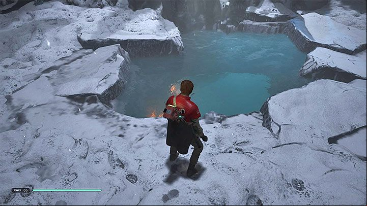 Use climbing wall and get to the place where you can jump into the water again - Chapter 5 Ilum | Fallen Order Walkthrough - Main Story - Star Wars Jedi Fallen Order Guide