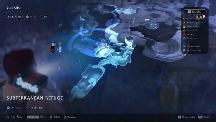 You will gain wall running skill on Bogano planet, at Subterranean Refuge - How to run on walls in Jedi Fallen Order? - Exploration - Star Wars Jedi Fallen Order Guide