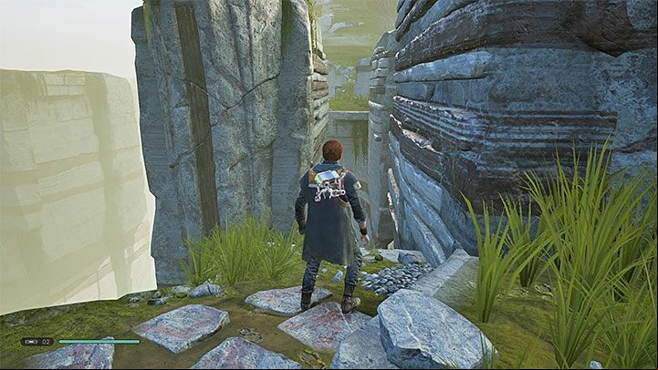 To run on the wall you just have to jump on it while running - How to run on walls in Jedi Fallen Order? - Exploration - Star Wars Jedi Fallen Order Guide
