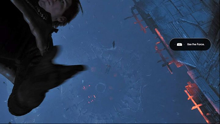 Grab the vertical interactive wall and get to the top - Prologue | Fallen Order Walkthrough - Main Story - Star Wars Jedi Fallen Order Guide