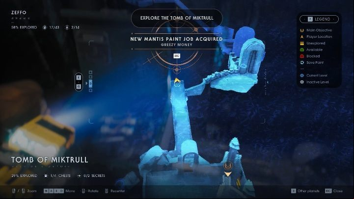 You will gain the Force Pull power in the Tomb of Miktrull, on the Zeffo planet - How to unlock closed or blocked ages in Jedi Fallen Order? - Exploration - Star Wars Jedi Fallen Order Guide