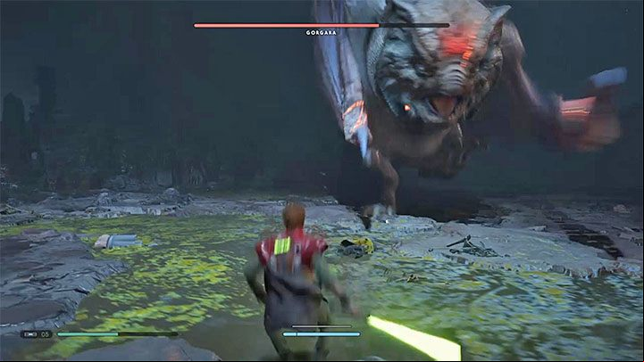 In the later phase, Gorgara will start to run around the arena - Gorgara | Fallen Order Boss - Bosses - Star Wars Jedi Fallen Order Guide