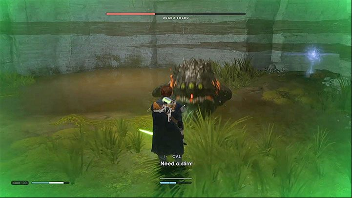 Heal the hero only when he has less than 1/3 of health - Oggdo Bogdo (Bogano planet) | Fallen Order Boss - Bosses - Star Wars Jedi Fallen Order Guide