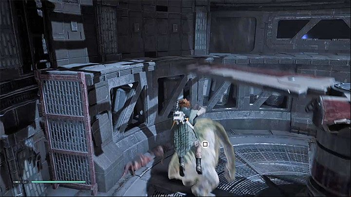 The best way to start the fight is to attack the boss from above - Rabid Jotaz (Zeffo) | Fallen Order Boss - Bosses - Star Wars Jedi Fallen Order Guide