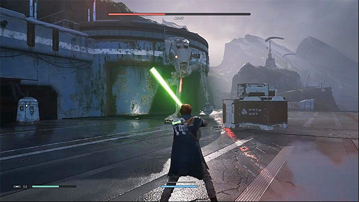 Boss has three main types of attacks - AT-ST (planet Zeffo) | Fallen Order Boss - Bosses - Star Wars Jedi Fallen Order Guide