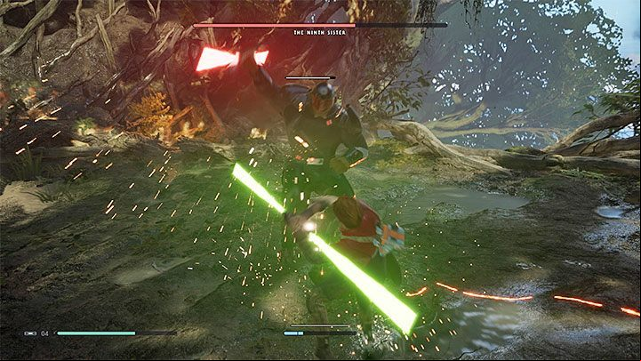 Locking the camera on a target is a feature that you dont have to use during all battles with standard enemy units, but it can be very useful during encounters with stronger enemies and bosses - Starting tips for Star Wars Jedi Fallen Order - Basics - Star Wars Jedi Fallen Order Guide