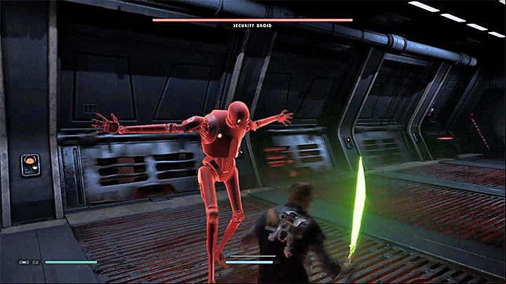 Security Droid relies on melee attacks - Security Droid (Kashyyyk) | Fallen Order Boss - Bosses - Star Wars Jedi Fallen Order Guide