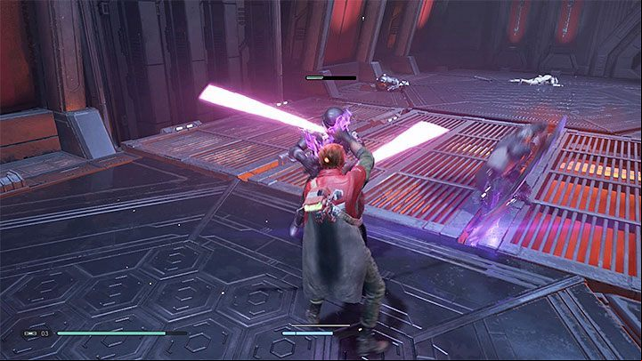 Other, unfortunately quite intensive, battles are awaiting you in this room - Chapter 6 Fortress Inquisitorius - game finale | Fallen Order Walkthrough - Main Story - Star Wars Jedi Fallen Order Guide