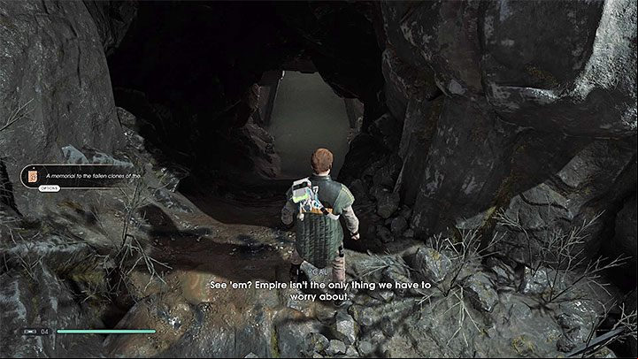 The road to your spaceship leads through the Ice Caves - Chapter 3 Tomb of Miktrull | Fallen Order Walkthrough - Main Story - Star Wars Jedi Fallen Order Guide