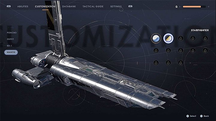 The Mantis spaceship also has different skins - Is it possible to change the appearance of the main character in Fallen Order? - Hero and team - Star Wars Jedi Fallen Order Guide