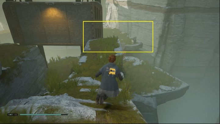 In Subterranean Refuge you have to jump to the lower floor - as shown in the screen above - How do I get to Abandoned Workshop on planet Bogano in Jedi Fallen Order? - Riddles - Star Wars Jedi Fallen Order Guide