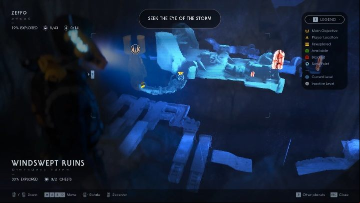 The entrance to Tomb of Eilram is from Windswep Ruins - Tomb of Eilram | Jedi Fallen Order Tombs - Tombs - Star Wars Jedi Fallen Order Guide