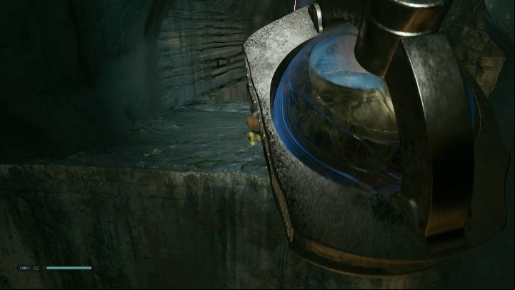 When the part starts swinging, you have to grab it and jump to the other side - Tomb of Eilram | Jedi Fallen Order Tombs - Tombs - Star Wars Jedi Fallen Order Guide