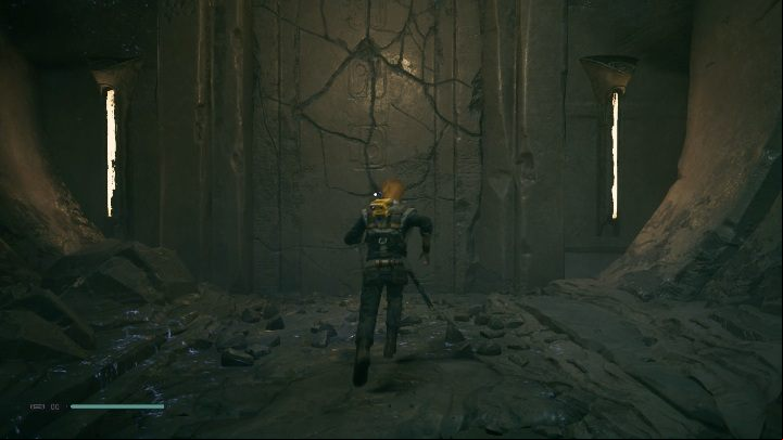 The most important point to get in the tomb is the cracked wall - Tomb of Eilram | Jedi Fallen Order Tombs - Tombs - Star Wars Jedi Fallen Order Guide
