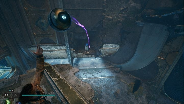 Run along the wall, grab the orb and approach the edge - Jedi Survivor: Devastated Settlement - list of secrets (Part 1) - Koboh - Star Wars Jedi Survivor guide