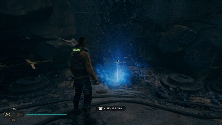 To the right of the essence you'll find the databank echo - Jedi Survivor: Devastated Settlement - list of secrets (Part 1) - Koboh - Star Wars Jedi Survivor guide