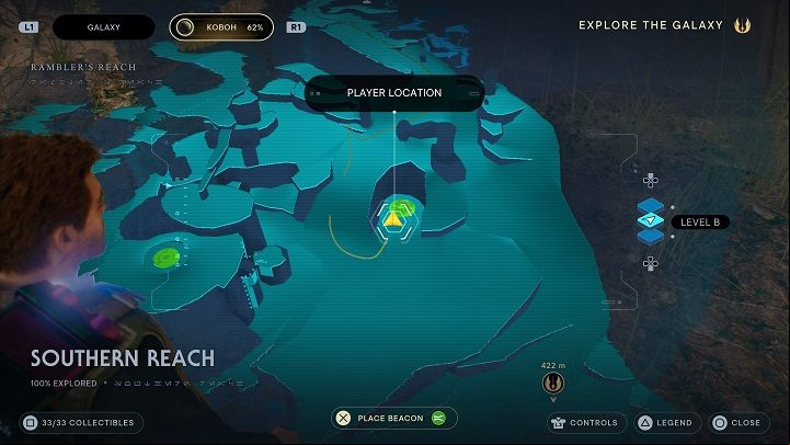 Look for it near the initial areas of Southern Reach, in the area shown on the map above - Jedi Survivor: Water Treatment Works - secrets - Koboh - Star Wars Jedi Survivor guide