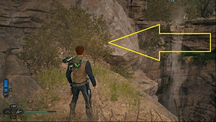 By the rocks and next to the edge is another portion of seeds - Jedi Survivor: Southern Reach - list of secrets, part 2 - Koboh - Star Wars Jedi Survivor guide