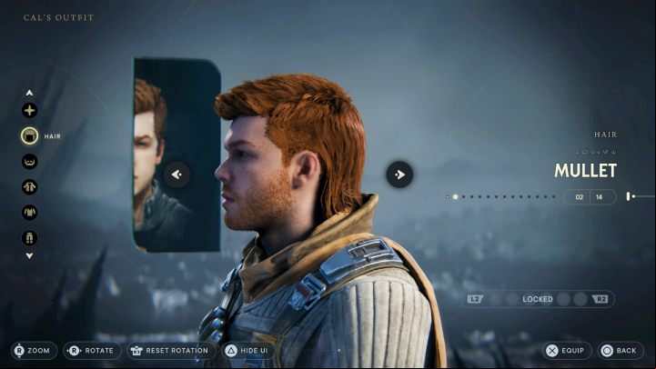 You can choose from different hairstyles, facial hair and outfits at any moment during the game - Star Wars Jedi Survivor: Can Cals appearance be changed? - Cal and BD-1 - Star Wars Jedi Survivor guide