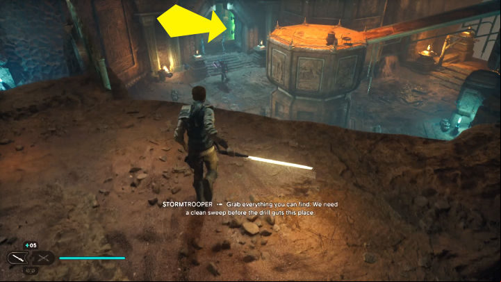 After entering the Pilgrim Shrine, continue along the linear path - Star Wars Jedi Survivor: Locate Brother Armias - Walkthorugh - Star Wars Jedi Survivor guide