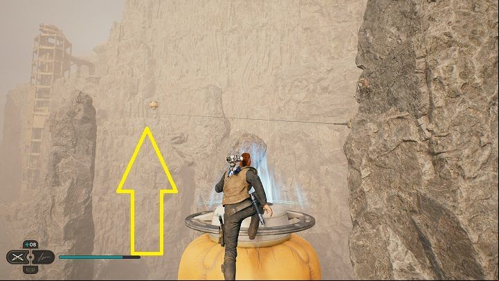 Jump over more balloons until you are finally forced to jump over a rope - and from it almost immediately to a nearby balloon - Jedi Survivor: Viscid Bog - list of secrets - Koboh - Star Wars Jedi Survivor guide