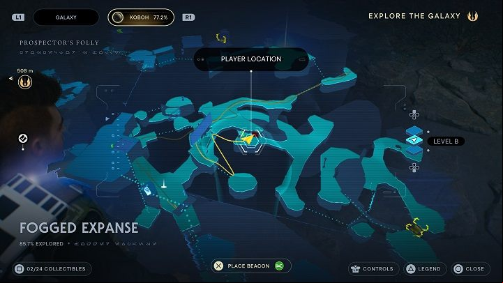 In front of the door there is an essence that will give you a large amount of experience points - Jedi Survivor: Fogged Expanse - list of secrets - Koboh - Star Wars Jedi Survivor guide