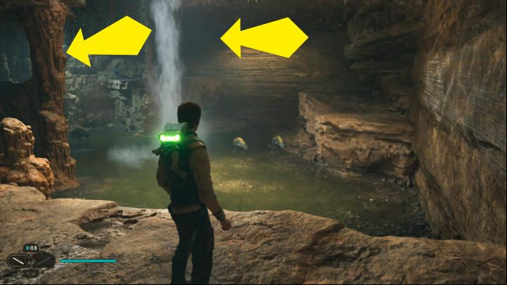 Continue along the path shown in the screenshot above - Star Wars Jedi Survivor: Find Gyro Module - Walkthorugh - Star Wars Jedi Survivor guide
