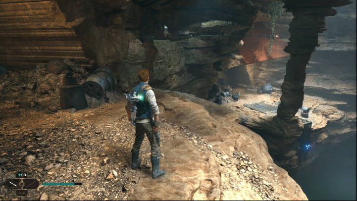 Use Force on the wall that block the way forward - Star Wars Jedi Survivor: Find Gyro Module - Walkthorugh - Star Wars Jedi Survivor guide