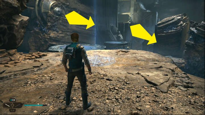 You'll find yourself at a meditation point - Star Wars Jedi Survivor: Find Gyro Module - Walkthorugh - Star Wars Jedi Survivor guide