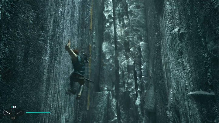 Cross the newly created bridge then do a wall run on the left wall to reach the platform - Star Wars Jedi Survivor: Find Gyro Module - Walkthorugh - Star Wars Jedi Survivor guide