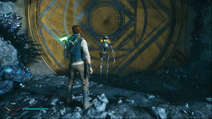 Follow Zee to the elevator to return to Rambler's Reach Outpost - Star Wars Jedi Survivor: Find Gyro Module - Walkthorugh - Star Wars Jedi Survivor guide