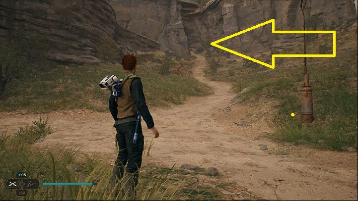 Continue going west and follow the path leading up - Jedi Survivor: Hunters Quarry - list of secrets - Koboh - Star Wars Jedi Survivor guide
