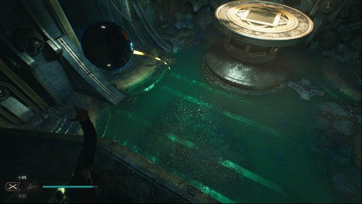 Carry the ball back to the laser device - Jedi Survivor: Hunters Quarry - list of secrets - Koboh - Star Wars Jedi Survivor guide