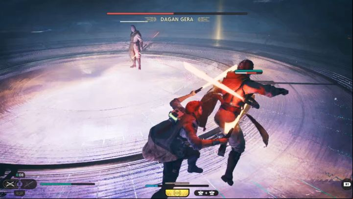 Dagan can now summon illusions - Jedi Survivor: How to defeat Dagan Gera (Observation Deck)? - Bosses - Star Wars Jedi Survivor guide
