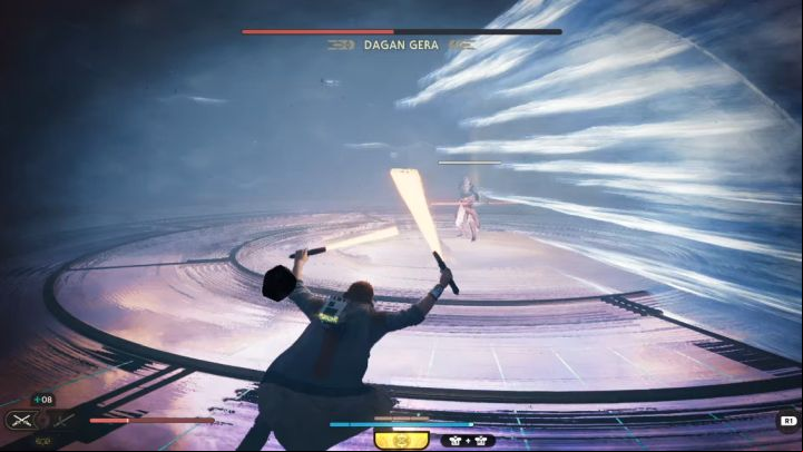 Another major attack is sending shockwaves - Jedi Survivor: How to defeat Dagan Gera (Observation Deck)? - Bosses - Star Wars Jedi Survivor guide