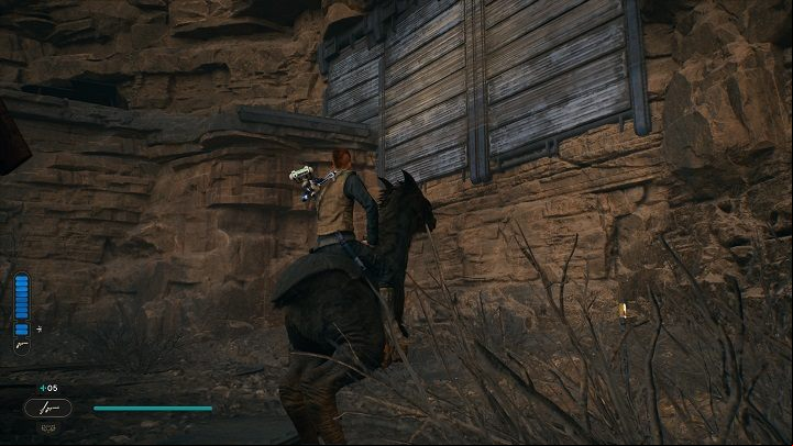 Mount a Nekko and return to the aforementioned building - Jedi Survivor: Foothilll Falls - list of secrets - Koboh - Star Wars Jedi Survivor guide