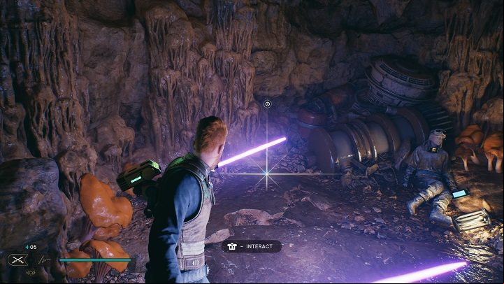 Next to the corpse is a jug - Jedi Survivor: Smugglers Tunnels - list of secrets - Koboh - Star Wars Jedi Survivor guide