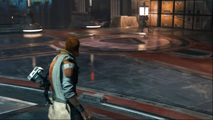 Next to Mantis you can encounter a Scavenger Droid - Jedi Survivor: Hangar 2046-C on Coruscant - list of secrets - Coruscant - Star Wars Jedi Survivor guide