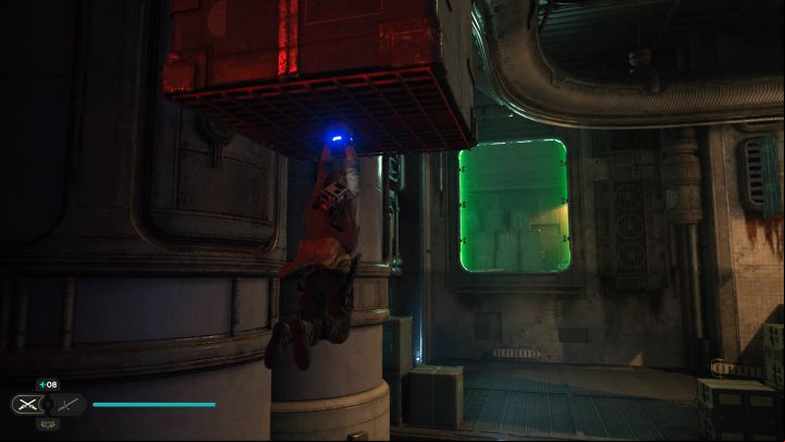 You can obtain this secret only after you unlock Merrin's Charm skill in the main storyline allowing you to penetrate the green gates - Jedi Survivor: Freight Handling Depot on Coruscant - list of secrets - Coruscant - Star Wars Jedi Survivor guide