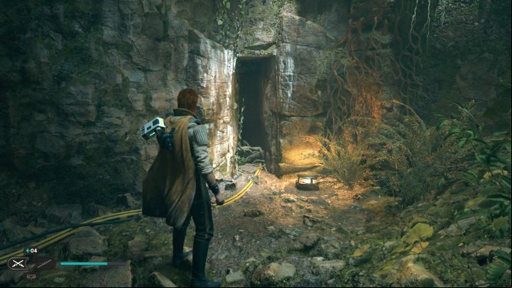A linear path will lead you to a narrow ageway, through which you will move to the Bilemaw Den - Star Wars Jedi Survivor: The Forest Array - Walkthorugh - Star Wars Jedi Survivor guide