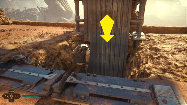 You will reach a bridge, where you will face two opponents - Star Wars Jedi Survivor: Reach Pilgrims Sanctuary - Walkthorugh - Star Wars Jedi Survivor guide