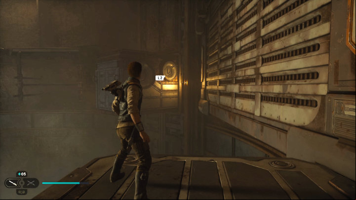When you reach the Singing Ruins, use the Force to pull the two metal beams (left and right) from the wall - this will allow you to proceed to the rest of this location - Star Wars Jedi Survivor: Reach Pilgrims Sanctuary - Walkthorugh - Star Wars Jedi Survivor guide