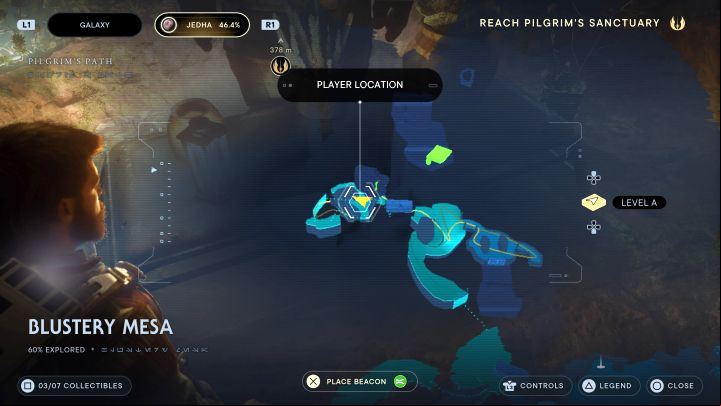 On Jedha, travel to Blustery Mesa and search for Pili Walde - after recruiting this character, she will take care of the garden on the roof of Cantina - Star Wars Jedi Survivor: Map Upgrades - Unique Collectibles - Star Wars Jedi Survivor guide