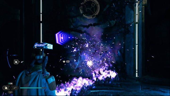 Continue creating a path after entering the ruins - Jedi Survivor: Jedi Chamber in the Devastated Settlement - Puzzles - Star Wars Jedi Survivor guide