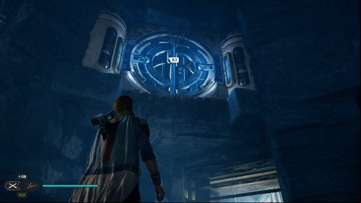 Use the Force Push on the upper hatch - reaching the upper corridor will become the new main objective - Jedi Survivor: Chamber of Clarity on Koboh - Puzzles - Star Wars Jedi Survivor guide