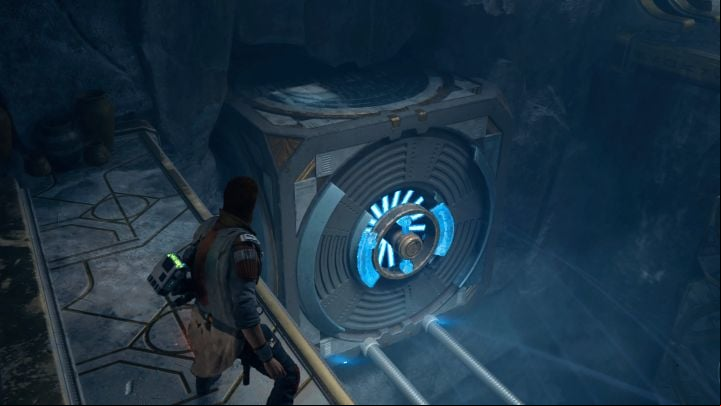 Use Force Pull on the lower stone block - Jedi Survivor: Chamber of Clarity on Koboh - Puzzles - Star Wars Jedi Survivor guide