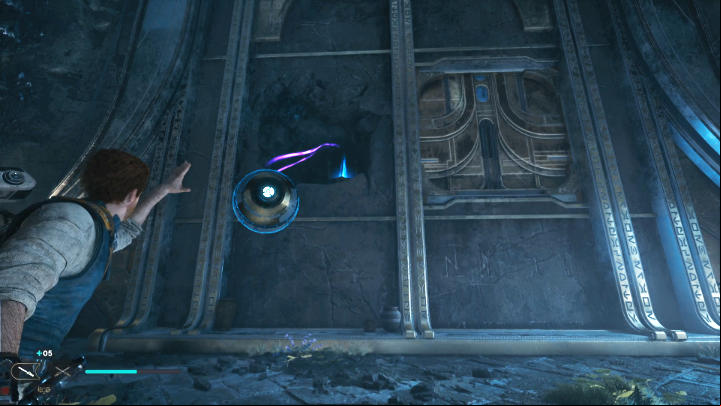 Use Force Pull to expose the orbs connector in the wall - Star Wars Jedi Survivor: Research Tanalor - Walkthorugh - Star Wars Jedi Survivor guide