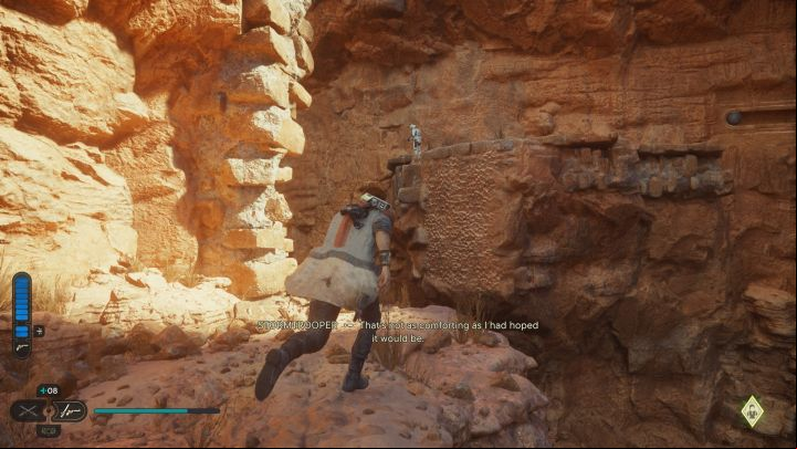 Start by climbing a large wall - Jedi Survivor: Path of Restoration (Jedha) - puzzles - Puzzles - Star Wars Jedi Survivor guide