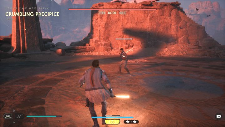 After acquiring and delivering the com to Cere base on Jedha, you'll learn that Bode is a traitor and set out in pursuit of him - Jedi Survivor: How to defeat the final boss - Bode Akuna? - Bosses - Star Wars Jedi Survivor guide