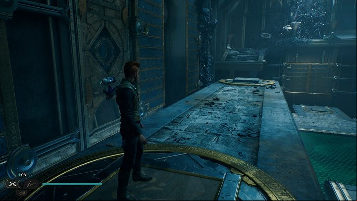 Note that there is another button at the other end of the structure - both will be useful in a moment - Jedi Survivor: Chamber of Connection - list of secrets - Koboh - Star Wars Jedi Survivor guide